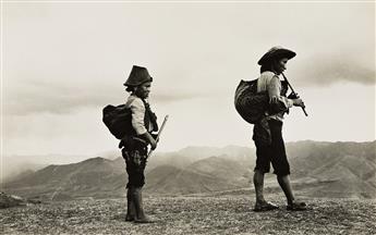 MARTÍN CHAMBI (1891-1973) A selection of 16 photographs, including indigenous figures, alpaca, and architectural studies.